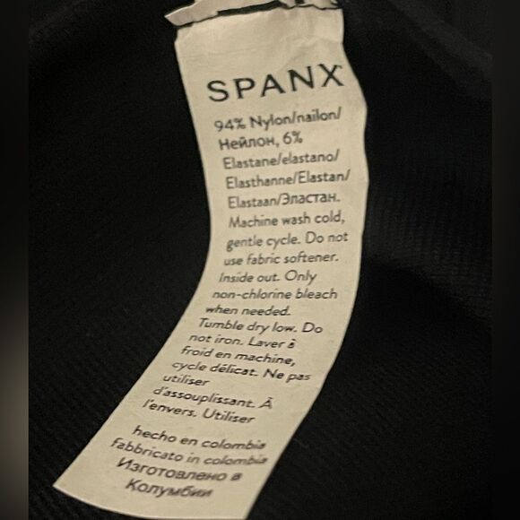 SPANX look at me now black leggings sz M - Picture 3 of 4